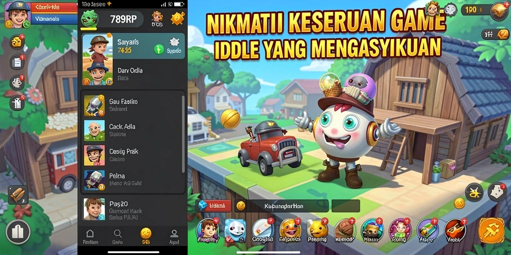 Screenshot gameplay 789RP yang menampilkan mekanisme pengumpulan sumber daya.