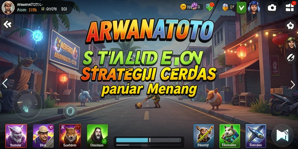 Tampilan gameplay ARWANATOTO yang menegangkan dan dinamis.