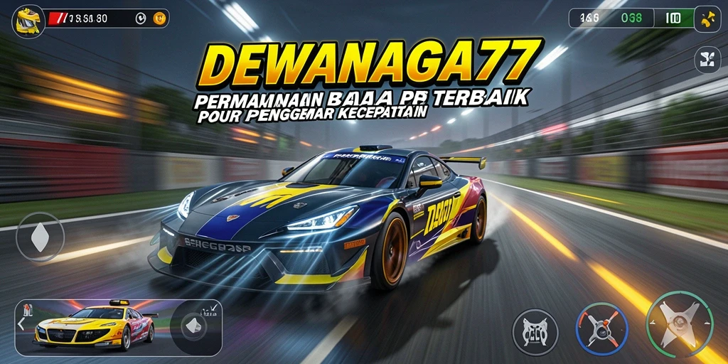 Tampilan gameplay balap yang mendebarkan di DEWANAGA77.