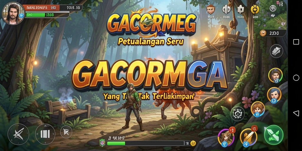 Screenshot GACORMEGA menampilkan aksi seru dalam petualangan yang penuh tantangan.