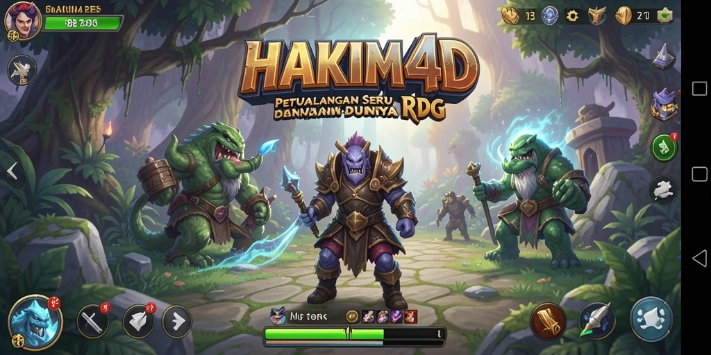 Tampilan gameplay RPG yang mendebarkan dari HAKIM4D.