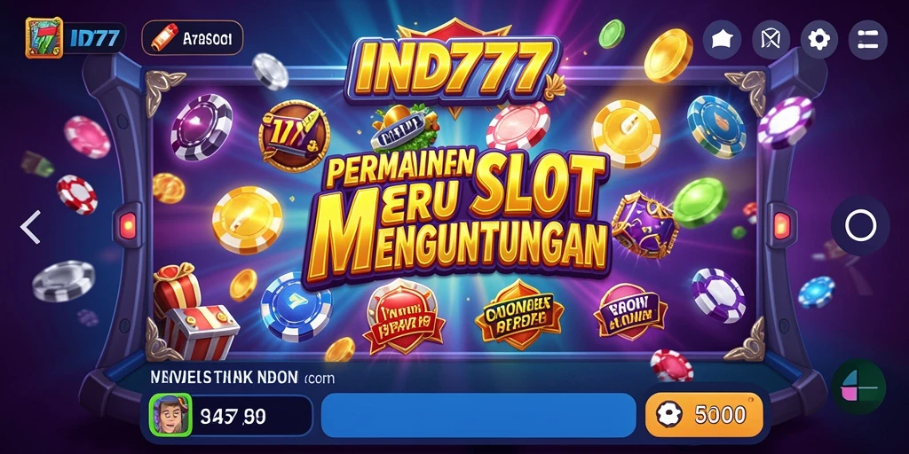 Screenshot IND777 menampilkan momen seru dalam permainan Slot.