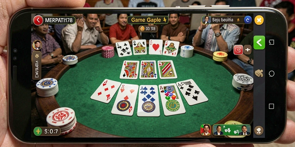 Gameplay seru dan interaktif dari game Gaple MERPATI178.
