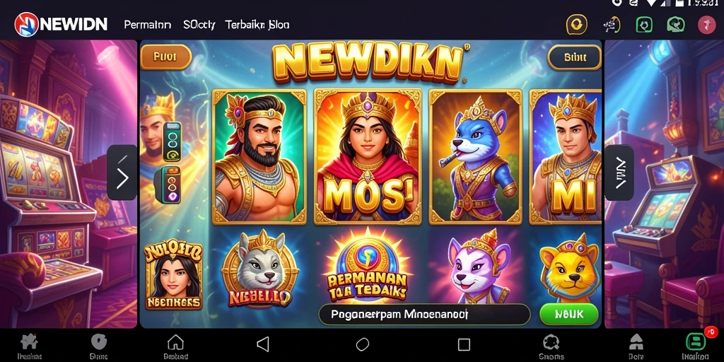 Tampilan screenshot utama NEWIDN dengan gameplay slot yang menarik.