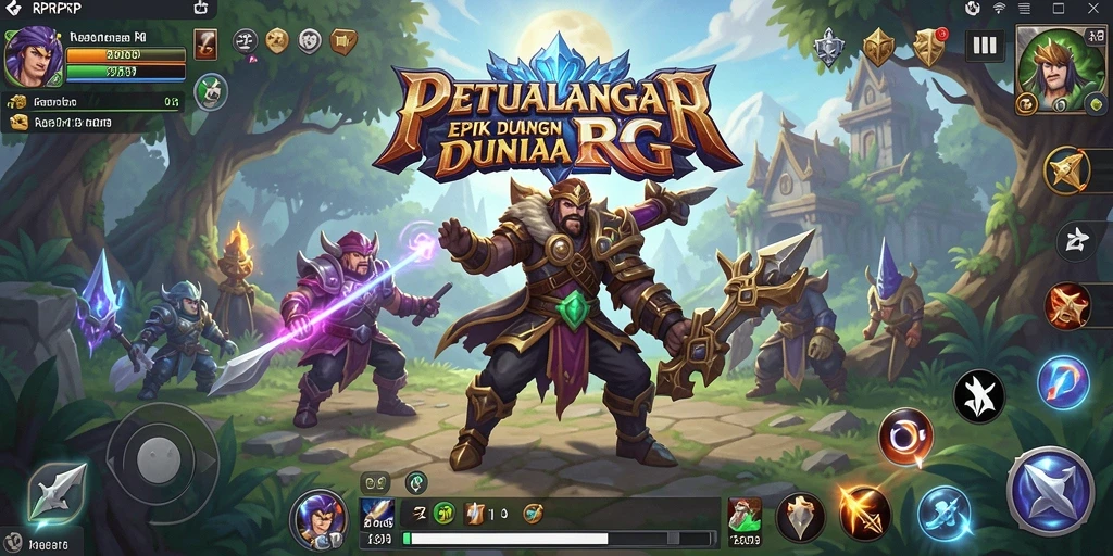 Tampilan gameplay menakjubkan dari RPRPRP yang penuh aksi.