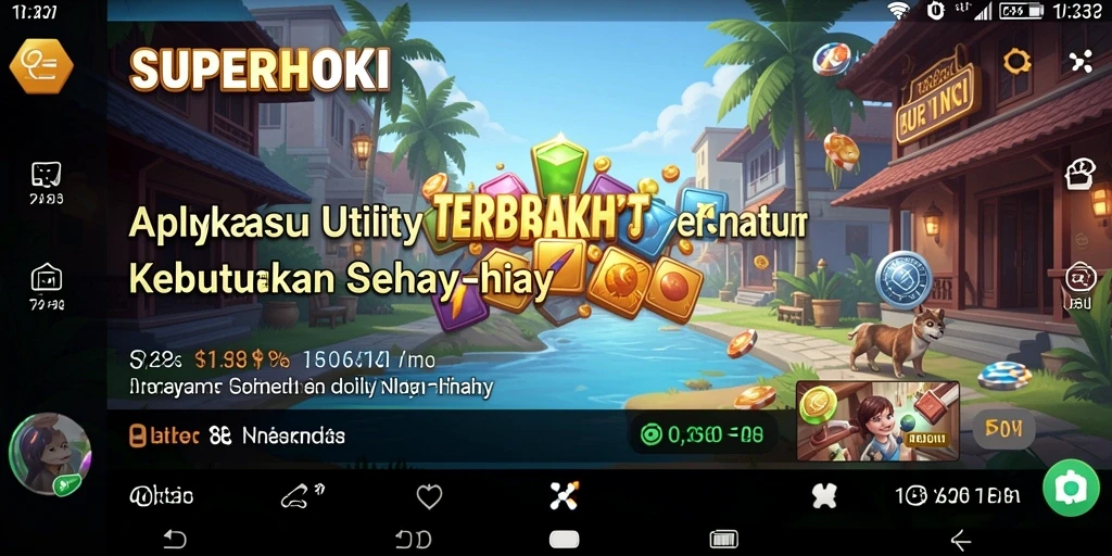 Screenshot utama SUPERHOKI menunjukkan antarmuka intuitif yang memudahkan pengguna.