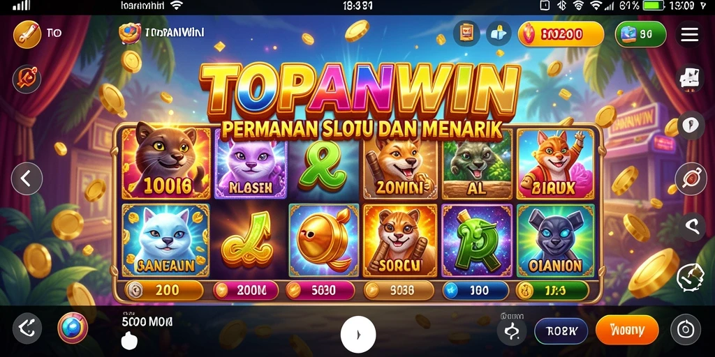 Tampilan gameplay menarik di TOPANWIN dengan efek visual yang memukau.