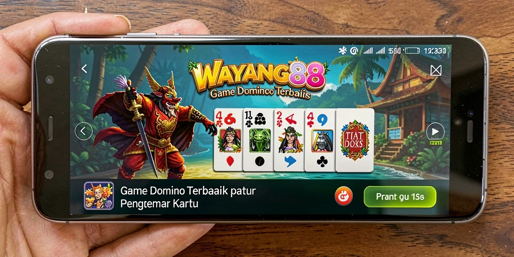 Tampilan gameplay Domino yang seru di WAYANG88.
